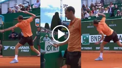 La furia de Medvedev al caer 6-0 y 6-0 en Montecarlo.