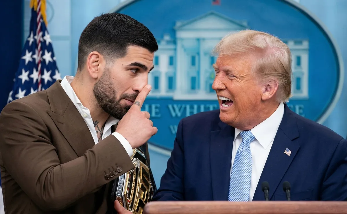 Topuria Trump Ilia Topuria advierte a Donald Trump de cara a UFC Freedom 250 ...