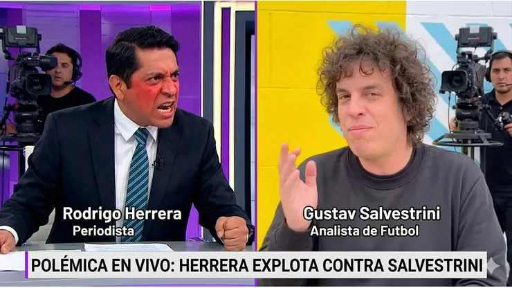 Rodrigo Herrera sin filtro ante Gustav Salvestrini.