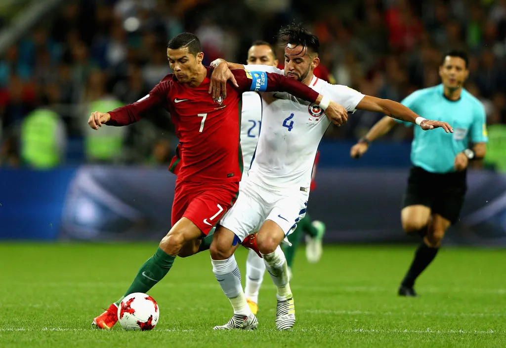Cristiano Ronaldo se volverá a enfrentar a Chile tras la Copa Confederaciones 2017. (Foto: Ian Walton/Getty Images)