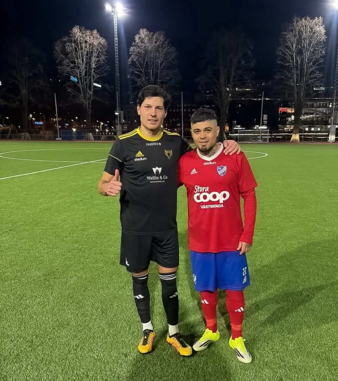 Miiko Albornoz junto a Francisco López, exjugador de Deportes Iquique | FOTO: Instagram