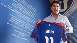 Marcelo Salas visitó el CDA este jueves.