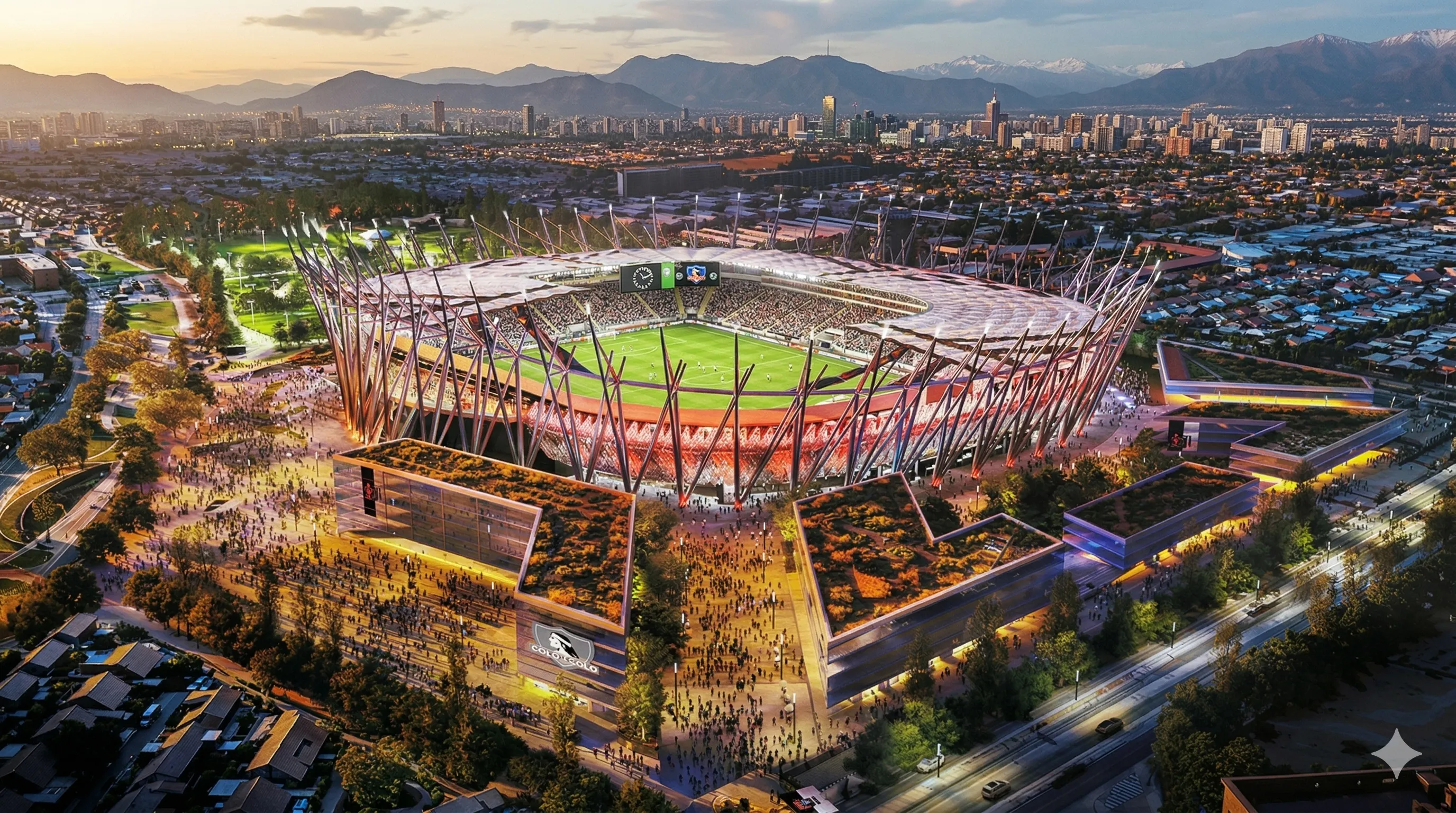La remodelación del Estadio Monumental entra en importante fase. (Foto creada con IA)