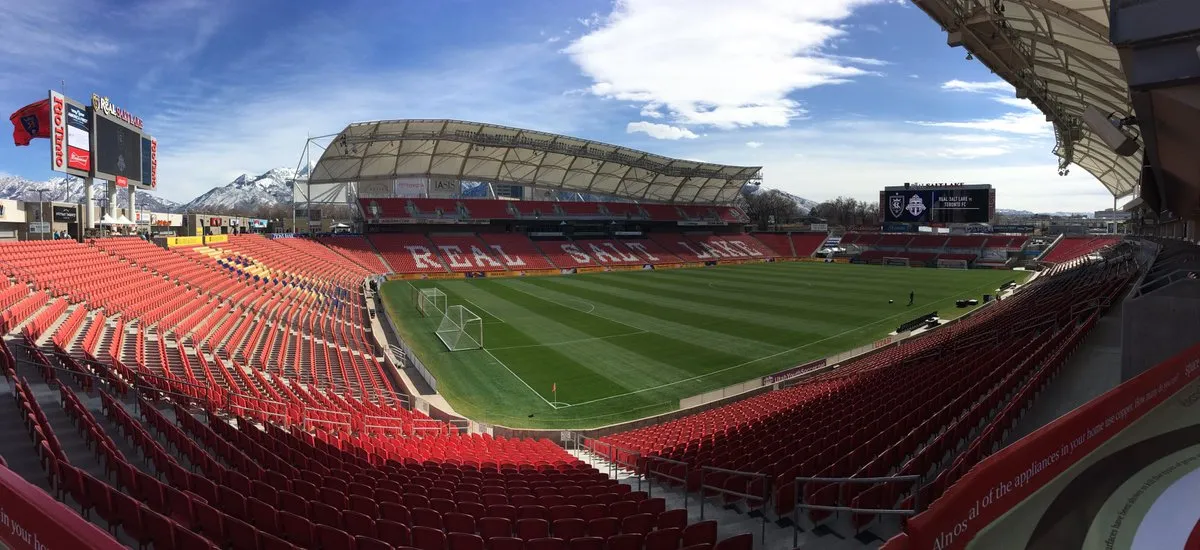 Así luce el  America First Field, recinto del Real Salt Lake de la MLS en el que trabajó PlayFly.