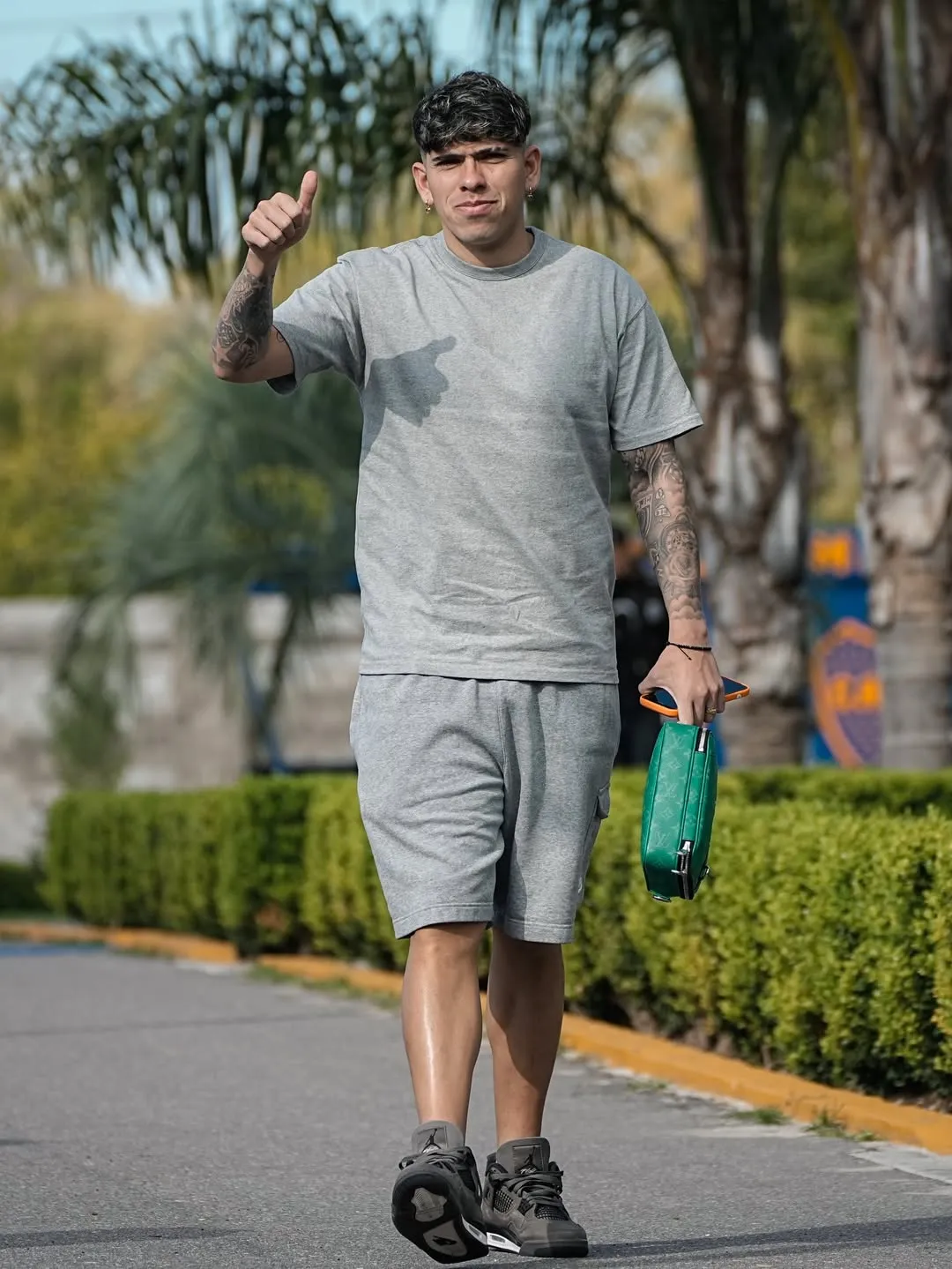 Carlos Palacios llegando al Boca Predio | FOTO: Prensa Boca Juniors