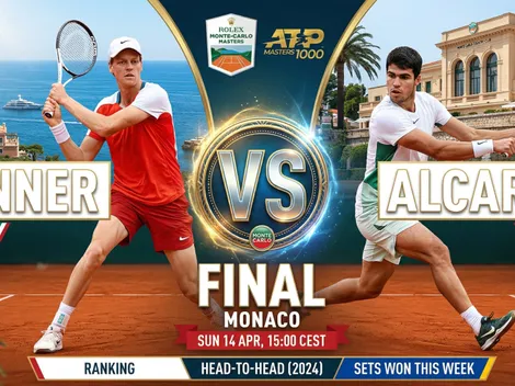 Alcaraz vs. Sinner: dónde ver EN VIVO la final del Masters de Montecarlo