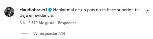 Claudio Bravo destrozó a Flavio Azzaro. (Imagen: Instagram)