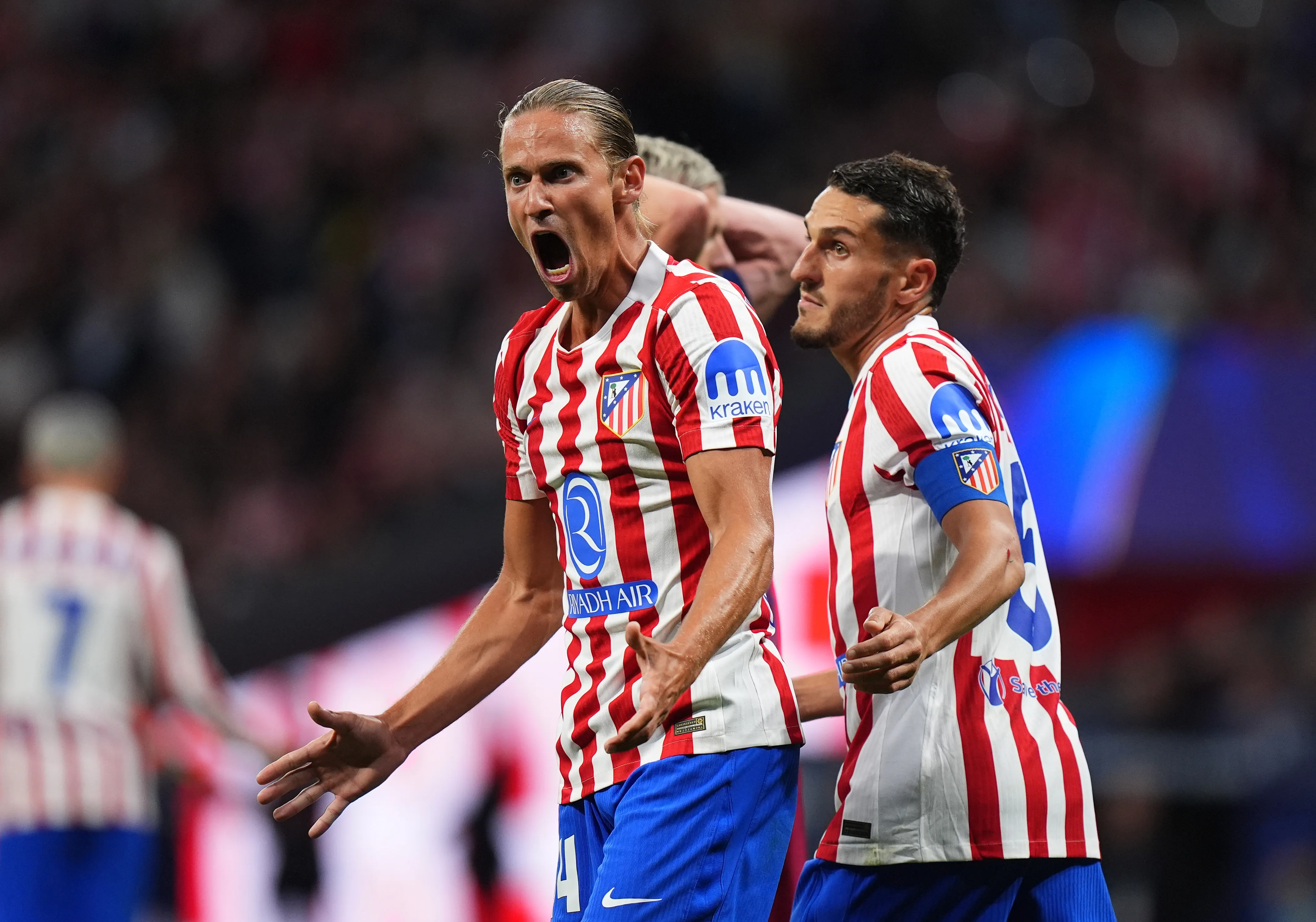 Los Colchoneros festejan el pase a semifinales | FOTO: Angel Martinez/Getty Images