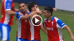 Justo Giani convierte golazo ante Cruzeiro. (Foto: Captura)