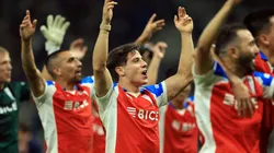 La UC sigue celebrando el triunfo ante Cruzeiro.