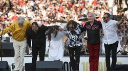 La agrupación nacional se presentó ante un increíble marco de público en la fiesta previa al partido contra Palestino. (Foto: Photosport)