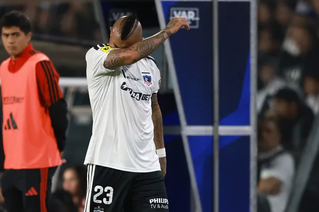 Vidal mostró su frustración tras la derrota | Foto: Photosport