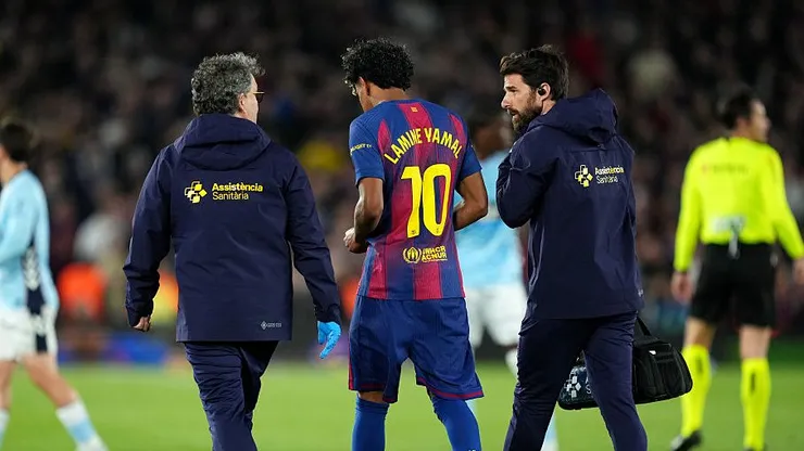 Lamine Yamal enciende las alarmas en España. (Foto: Alex Caparros/Getty Images)