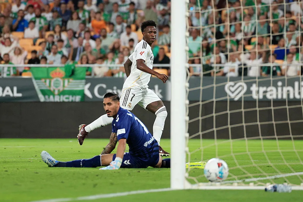 Vinicius Jr. abrió la cuenta en La Cartuja ante Real Betis (Getty Images).