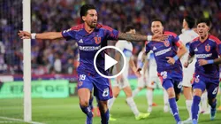 Juan MArtín Lucero abre la cuenta para la U en el Nacional (Foto: Photosport)