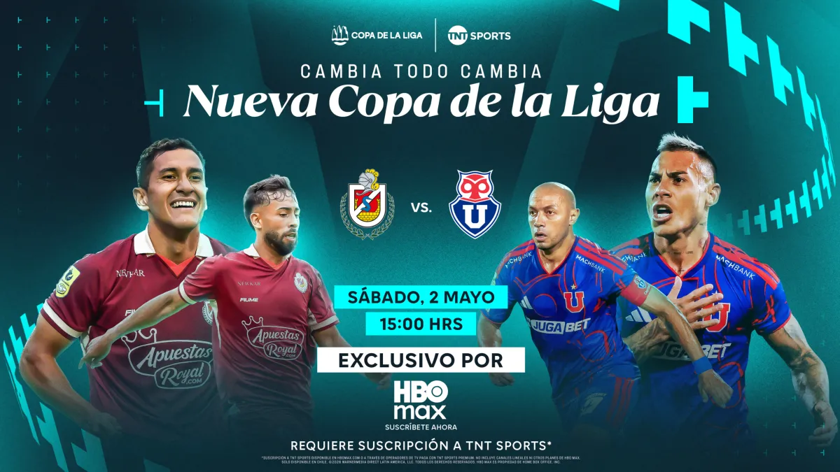 TNT Sports anunció que La Serena vs. U. de Chile será transmitido por HBO MAX.