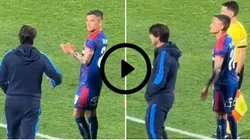 El gesto de Daniel Garnero con Charles Aránguiz