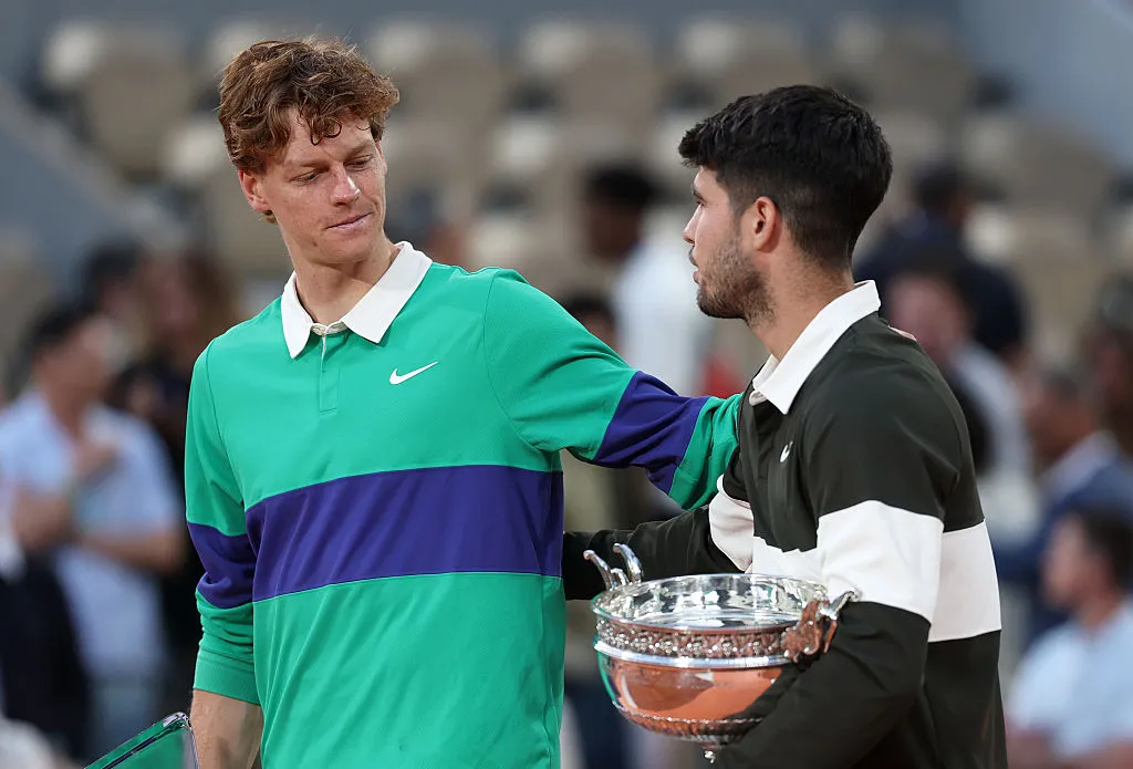 Tras la final 2025, Jannik Sinner va por la revancha sin Carlos Alcaraz como rival (Getty Images).