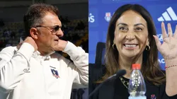 Aníbal Mosa llamó a Cecilia Pérez, quien asmió la presidencia de Azul Azul. (Foto: Photosport)