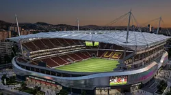 Los hispanos piensan en grande y ya se proyectan en contar con un estadio de primer nivel. (Foto creada con IA)