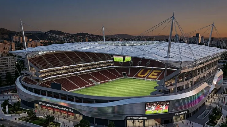 Los hispanos piensan en grande y ya se proyectan en contar con un estadio de primer nivel. (Foto creada con IA)