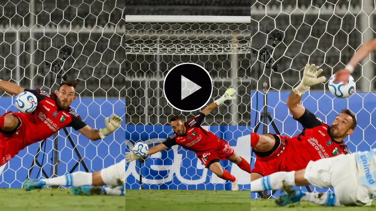 Zanahoria se lució y tapó tres veces el mismo penal (Foto: Photosport)