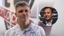 Fernando Ortiz le da la bienvenida a Jaime Pizarro en Colo Colo. (Foto: Captura)