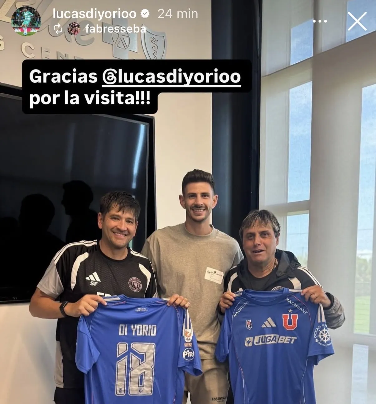 Lucas Di Yorio se juntó con Ángel Guillermo Hoyos: la cita estuvo marcada por Universidad de Chile. 
