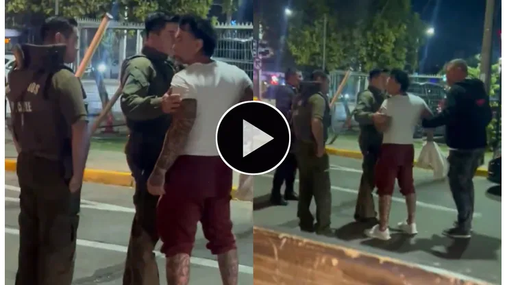 Marcelo Ríos fue captado borracho en Vitacura discutiendo con Carabineros. (Foto: Captura)