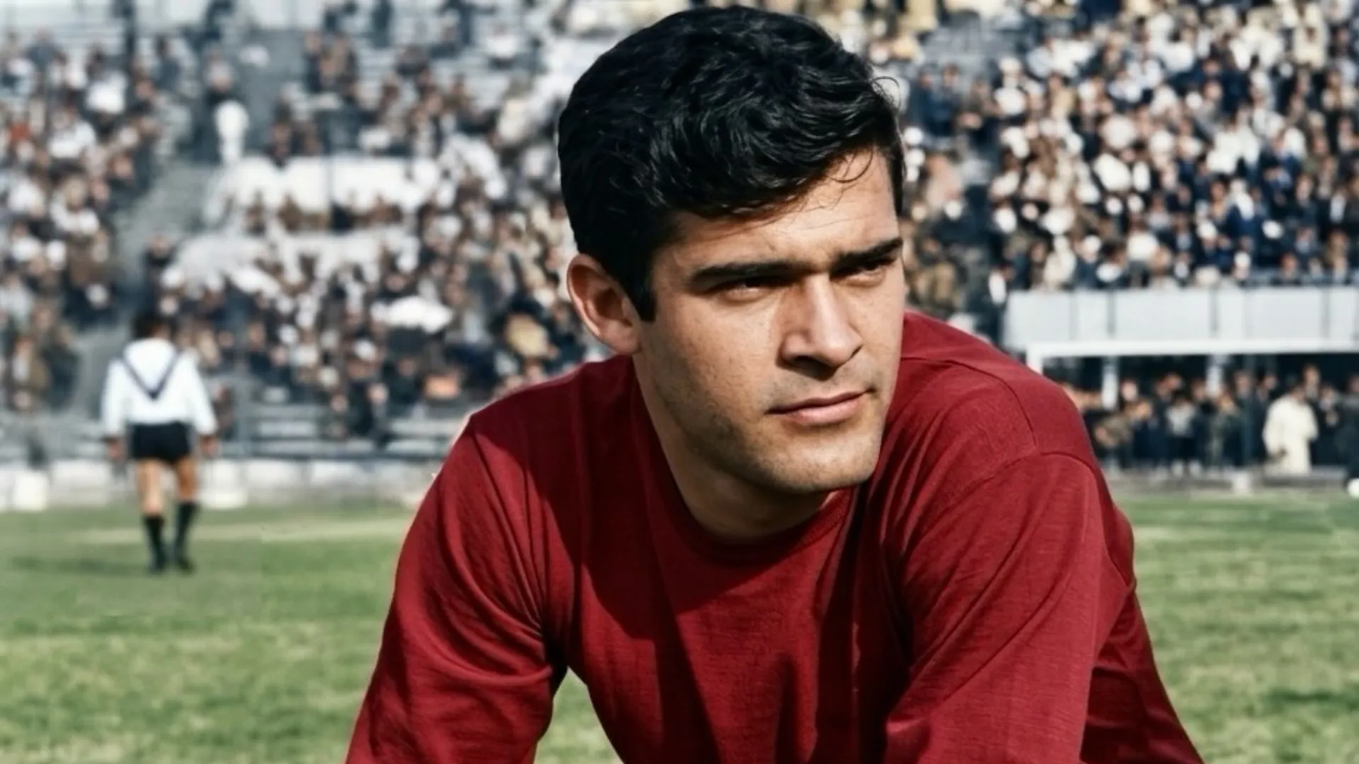 Eladio Zárate jugó en Universidad de Chile y Unión Española. (Foto: Restauración IA)
