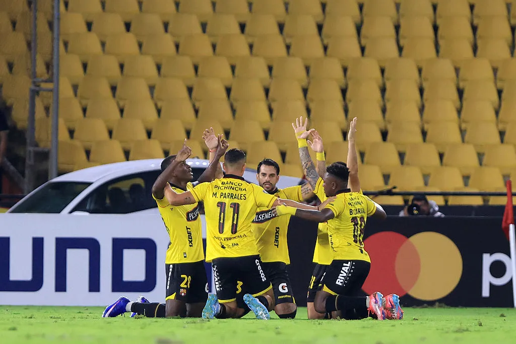 Hector Villalba anotó el gol del triunfo para Barcelona SC ante Boca Juniors (Franklin Jacome/Getty Images).