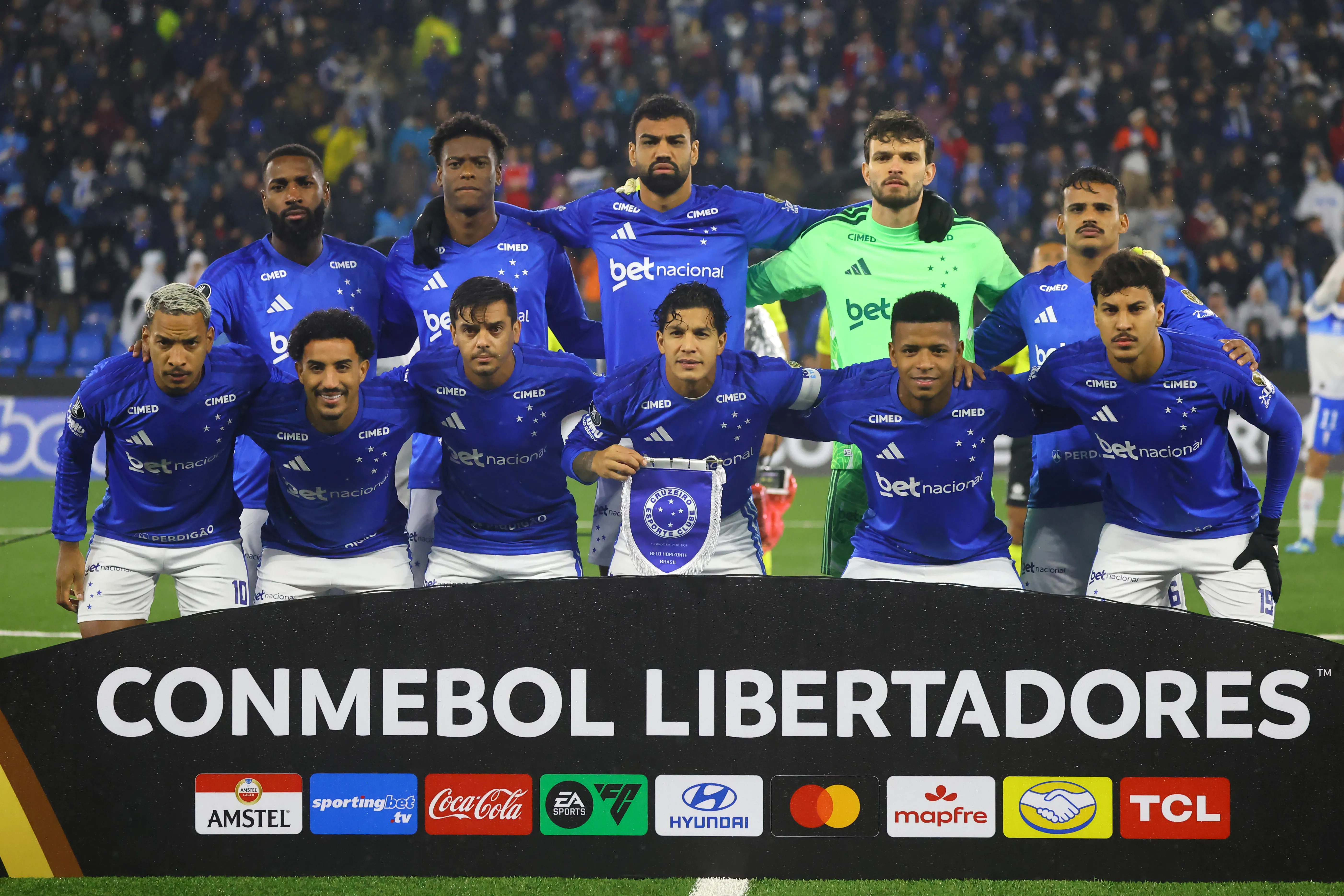Cruzeiro visitó el Claro Arena en la cuarta fecha del Grupo D de la Copa Libertadores 2026. (Foto: Jonnathan Oyarzún/Photosport)