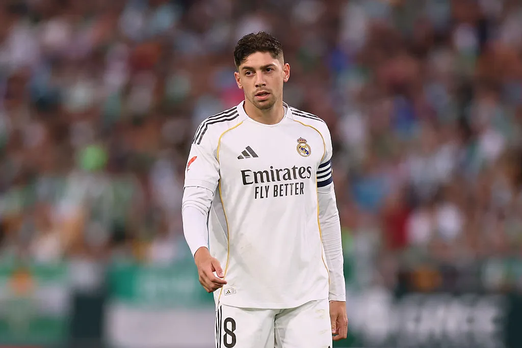 Federico Valverde tuvo que ser trasladado a un centro asistencial tras la pelea (Getty Images).