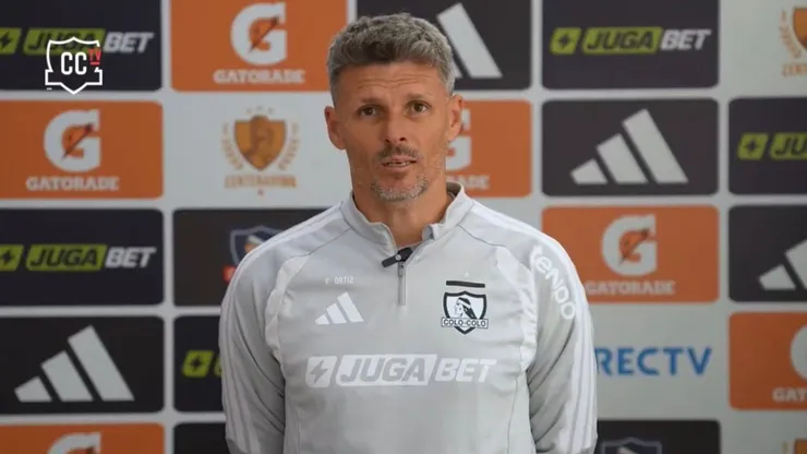 Fernando Ortiz en la previa de Colo Colo vs. Deportes Concepción. (Foto: Captura)