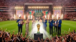 El Mundial 2026 ya toma forma y la FIFA planea TRES CEREMONIAS INAUGURALES con nada menos que 16 artistas. (Foto creada con IA)