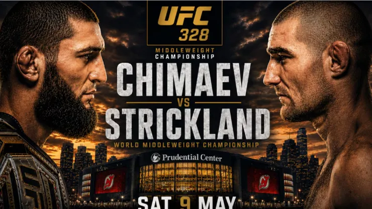 Khamzat Chimaev enfrenta esta noche a Sean Strickland por el cinturón de los pesos medios en UFC.