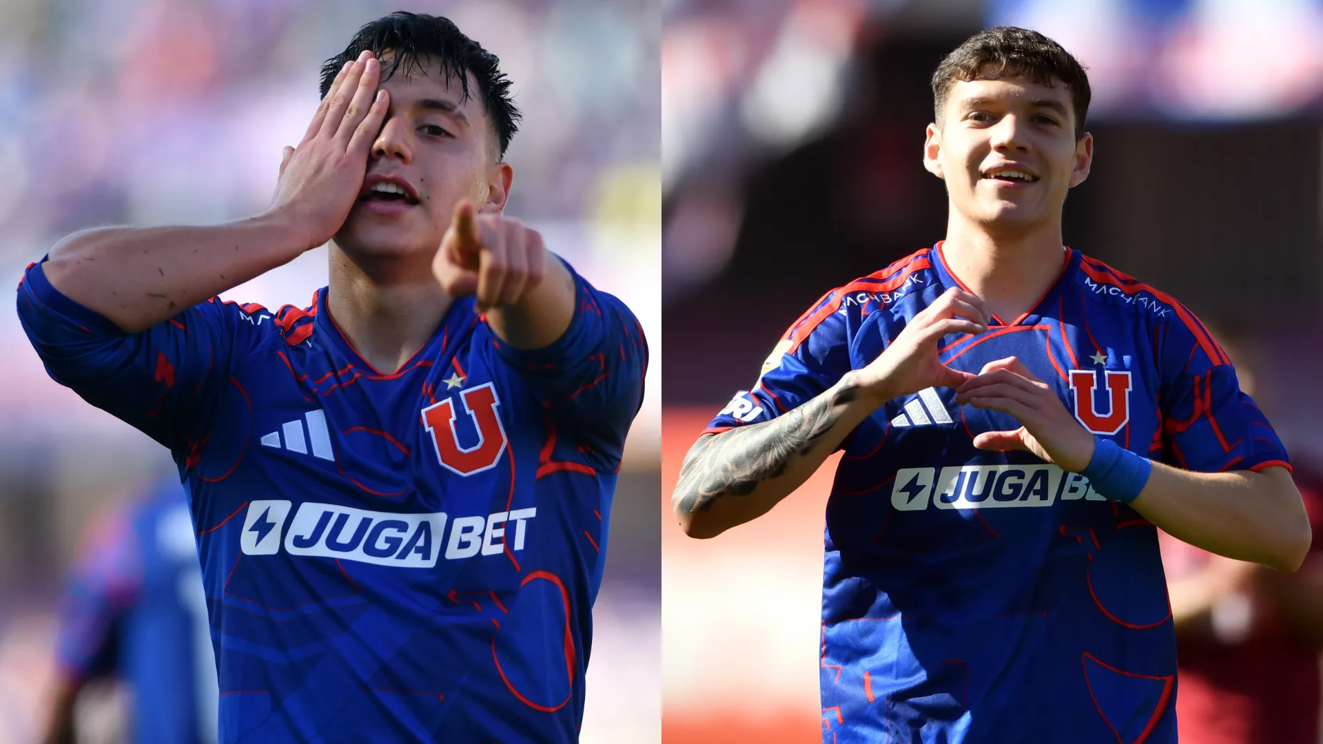 Lucas Assadi destacó a Ignacio Vásquez y Agustín Arce en Universidad de Chile. (Imágenes: Photosport)