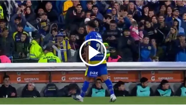 Vicente Pizarro fue ovacionado en Rosario Central. (Foto: Captura)