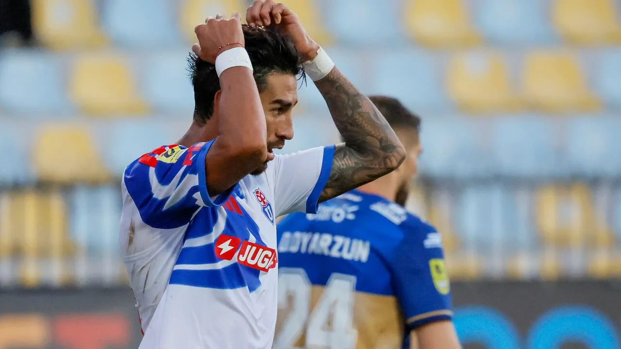 Juan Martín Lucero no convence en Universidad de Chile. (Imagen: Photosport)