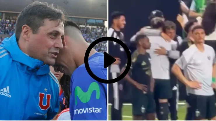 El emotivo reencuentro entre Felipe Mora y Ángel Guillermo Hoyos