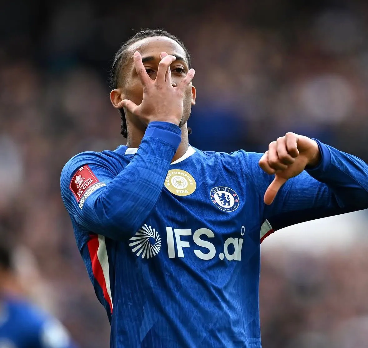 Joao Pedro venía de ganar con Chelsea el Mundial de Clubes 2025. (Foto: Instagram)