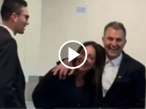 VIDEO | Captan cariñoso abrazo entre Cecilia Pérez y Aníbal Mosa