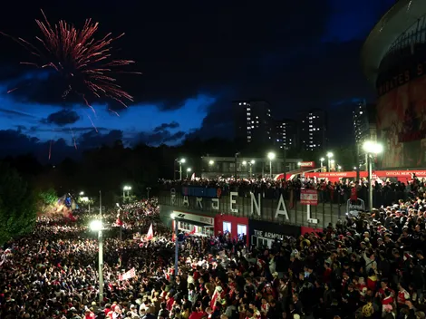Locura total en Londres: así se ven las calles tras el título del Arsenal