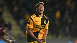 Nicolás Johansen festeja el 3-0 de Coquimbo ante Tolima.