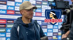 Futbol, Everton vs Colo Colo. Fecha 20, campeonato Nacional 2023. El jugador de Colo Colo Jordhy Thompson celebra su gol contra Everton durante el partido de primera division disputado en el estadio Sausalito de Vina del Mar, Chile. 06/08/2023 Andres Pina/Photosport Football, Everton vs Colo Colo. 20th turn, 2023 National Championship. Colo Colo’s player Jordhy Thompson celebrates after scoring against Everton during the first division match held at the Sausalito stadium in Santiago, Chile. 06/08/2023 Andres Pina/Photosport