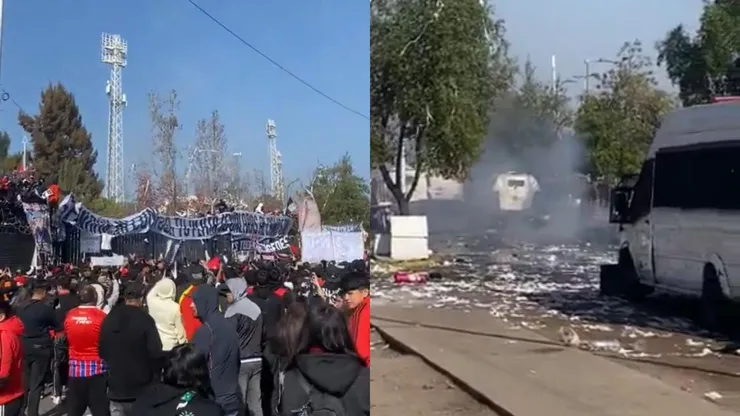 Carabineros intervino en el arengazo de Colo Colo. (Foto: Captura)