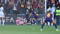Poco y nada pudo hacer Tiane Endler en la goleada que sufrió Lyonnes ante Barcelona.