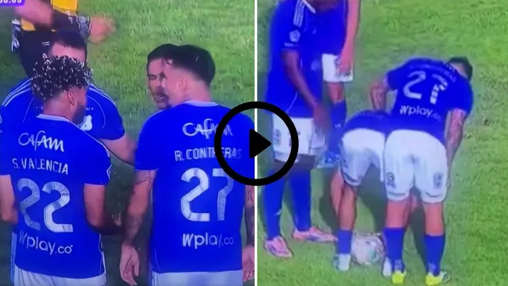 El insólito encontrón de Rodrigo Contreras con su compañero en Colombia