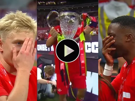VIDEO| ¡Chascarro total!: Solari fue campeón, levantó la copa y la rompió