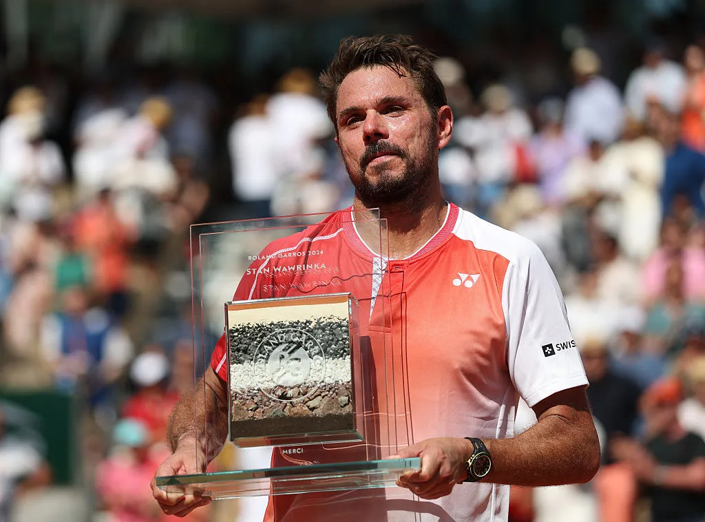Stan Wawrinka fue ovacionado y homenajeado en Roland Garros (Getty Images).